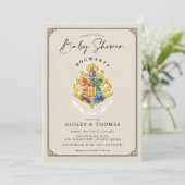 Harry Potter | Hogwarts Crest-Baby shower Kaart (Staand voorkant)