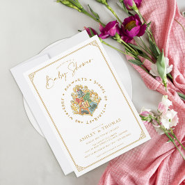 Harry Potter | Hogwarts Crest-Baby shower Kaart