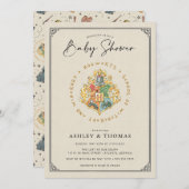 Harry Potter | Hogwarts Crest-Baby shower Kaart (Voorkant / Achterkant)
