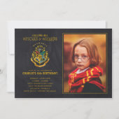 Harry Potter Hogwarts Crest Birthday - Foto Kaart (Voorkant)