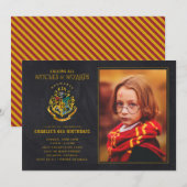 Harry Potter Hogwarts Crest Birthday - Foto Kaart (Voorkant / Achterkant)