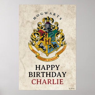 Harry Potter Hogwarts Crest Birthday Poster