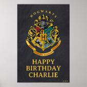 Harry Potter Hogwarts Crest Birthday Poster (Voorkant)