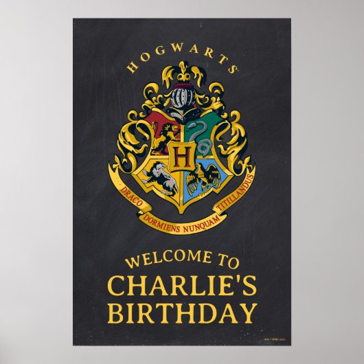 Harry Potter Hogwarts Crest Birthday Poster (Voorkant)