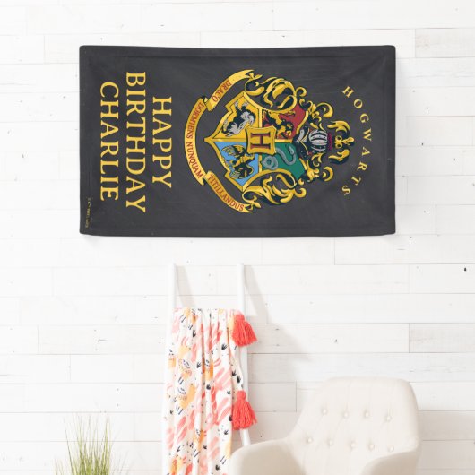 Harry Potter Hogwarts Crest Birthday Spandoek (Insitu)