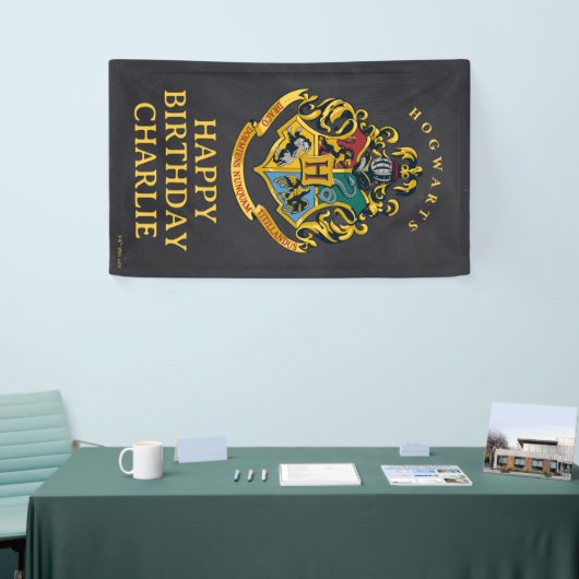 Harry Potter Hogwarts Crest Birthday Spandoek (Beurs)