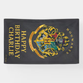 Harry Potter Hogwarts Crest Birthday Spandoek (Horizontaal)