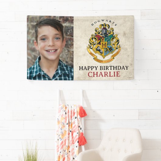 Harry Potter Hogwarts Crest Birthday Spandoek (Insitu)