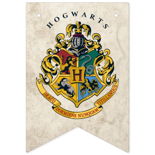 Harry Potter Hogwarts Crest Birthday Vlaggetjes (Eerste vlag)