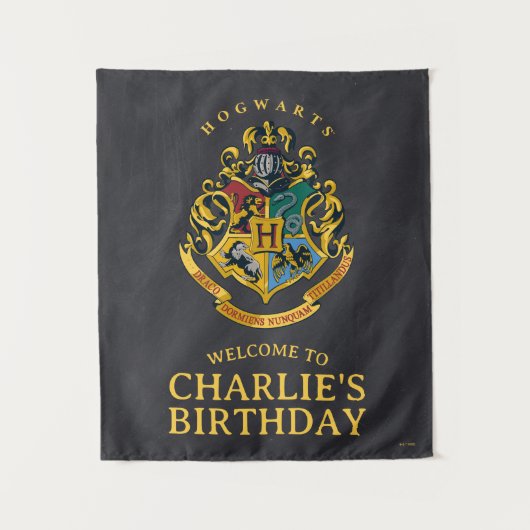 Harry Potter Hogwarts Crest Birthday Wandkleed (Voorkant)