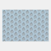 Harry Potter | Hogwarts Crest - blauw Inpakpapier Vel (Voorkant 3)