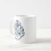 Harry Potter| Hogwarts Crest - blauw Koffiemok (Voorkant links)