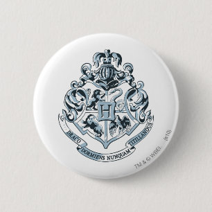 Harry Potter   Hogwarts Crest - blauw Ronde Button 5,7 Cm