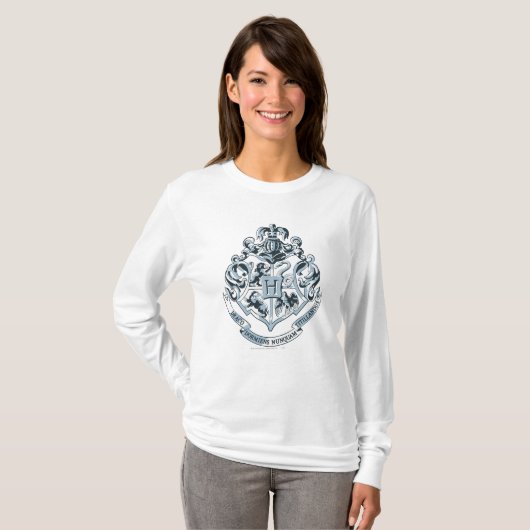 Harry Potter| Hogwarts Crest - blauw T-shirt (Voorkant volledig)