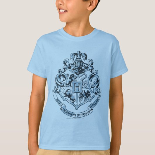 Harry Potter| Hogwarts Crest - blauw T-shirt (Voorkant)