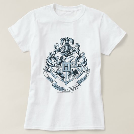 Harry Potter| Hogwarts Crest - blauw T-shirt (Design voorkant)
