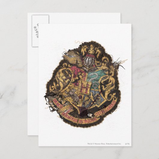 Harry Potter |  Hogwarts Crest Briefkaart (Voorkant / Achterkant)