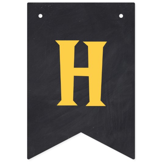 Harry Potter Hogwarts Crest Chalkboard Birthday Vlaggetjes (Tweede vlag)