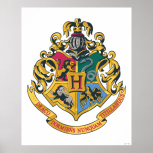 Harry Potter Hogwarts Crest - Full Color Poster