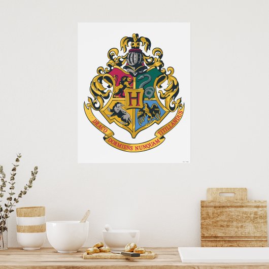 Harry Potter | Hogwarts Crest - Full Color Poster (Keuken)