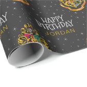 Harry Potter | Hogwarts Crest - Happy Birthday Cadeaupapier (Rol Hoek)