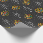 Harry Potter | Hogwarts Crest - Happy Kerstmis Cadeaupapier (Hoek)