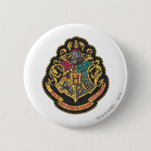 Harry Potter | Hogwarts Crest Ronde Button 5,7 Cm (Voorkant)