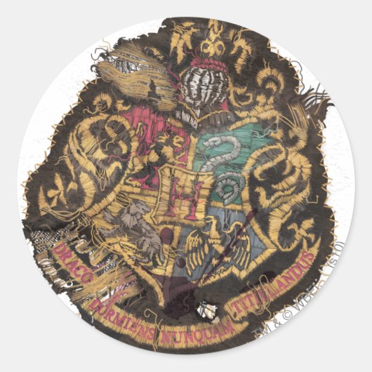 Harry Potter | Hogwarts Crest Ronde Sticker (Voorkant)