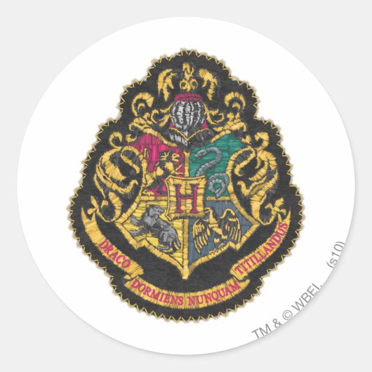 Harry Potter | Hogwarts Crest Ronde Sticker (Voorkant)