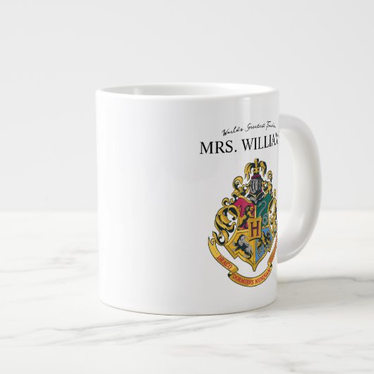 Harry Potter | Hogwarts Crest Teacher personaliser Grote Koffiekop (Voorkant rechts)
