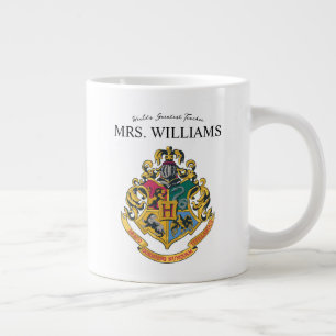 Harry Potter   Hogwarts Crest Teacher personaliser Grote Koffiekop