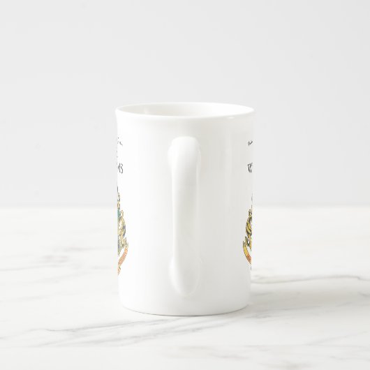 Harry Potter | Hogwarts Crest Teacher personaliser Porselein Kop (Achterkant)