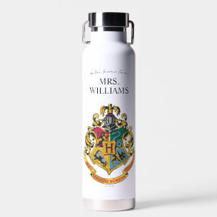 Harry Potter   Hogwarts Crest Teacher personaliser Waterfles