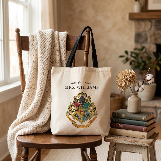 Harry Potter | Hogwarts Crest Teacher Personeel Tote Bag