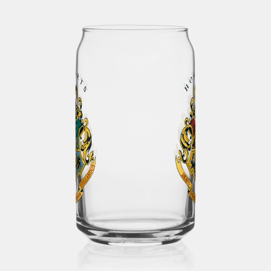 Harry Potter | Hogwarts Crest - Volledige kleur Blikvorm Glas (Rechts)