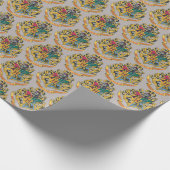 Harry Potter | Hogwarts Crest - Volledige kleur Cadeaupapier (Hoek)