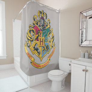Harry Potter Hogwarts Crest - Volledige kleur Douchegordijn