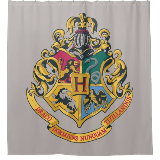 Harry Potter | Hogwarts Crest - Volledige kleur Douchegordijn (Voorkant)