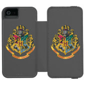 Harry Potter | Hogwarts Crest - Volledige kleur Incipio iPhone Portemonnee Hoesje (Agenda Open)