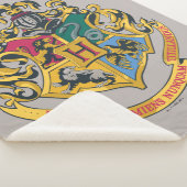 Harry Potter | Hogwarts Crest - Volledige kleur Sherpa Deken (3/4)