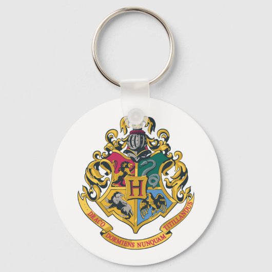 Harry Potter | Hogwarts Crest - Volledige kleur Sleutelhanger (Voorkant)