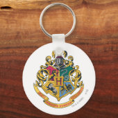 Harry Potter | Hogwarts Crest - Volledige kleur Sleutelhanger (Achterkant)