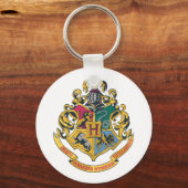 Harry Potter | Hogwarts Crest - Volledige kleur Sleutelhanger (Voorkant)