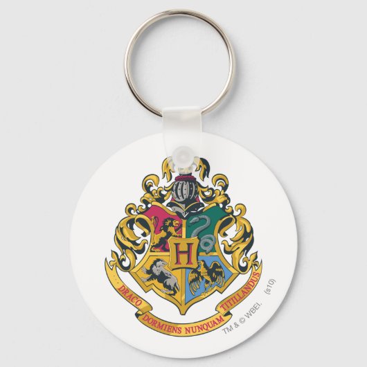 Harry Potter | Hogwarts Crest - Volledige kleur Sleutelhanger (Achterkant)