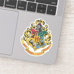Harry Potter   Hogwarts Crest - Volledige kleur Sticker