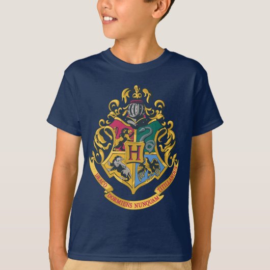 Harry Potter | Hogwarts Crest - Volledige kleur T-shirt (Voorkant)