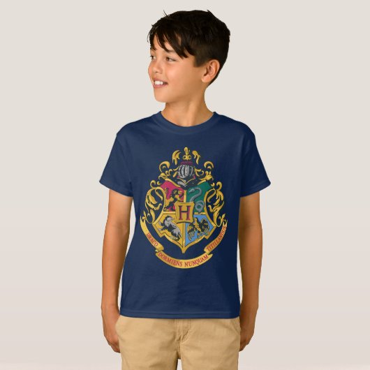 Harry Potter | Hogwarts Crest - Volledige kleur T-shirt (Voorkant volledig)