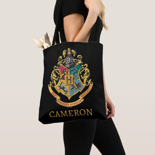 Harry Potter | Hogwarts Crest - Volledige kleur Tote Bag (Dichtbij)