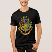 Harry Potter | Hogwarts Crest - Volledige kleur Tri-Blend Shirt (Voorkant)