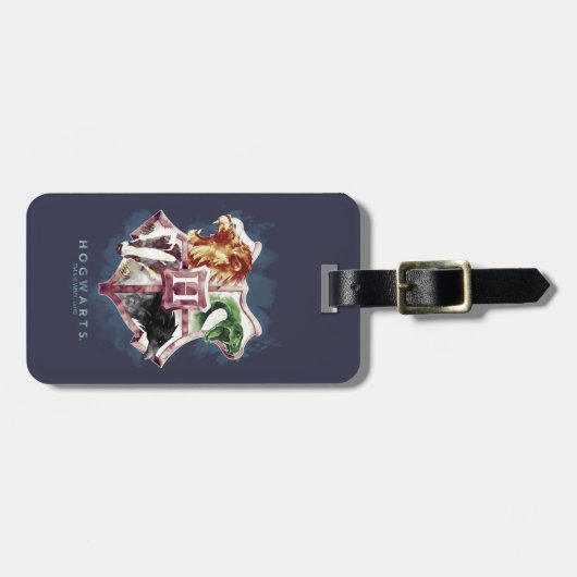 Harry Potter | HOGWARTS™ Crest Watercolor Bagagelabel (Voorkant horizontaal)